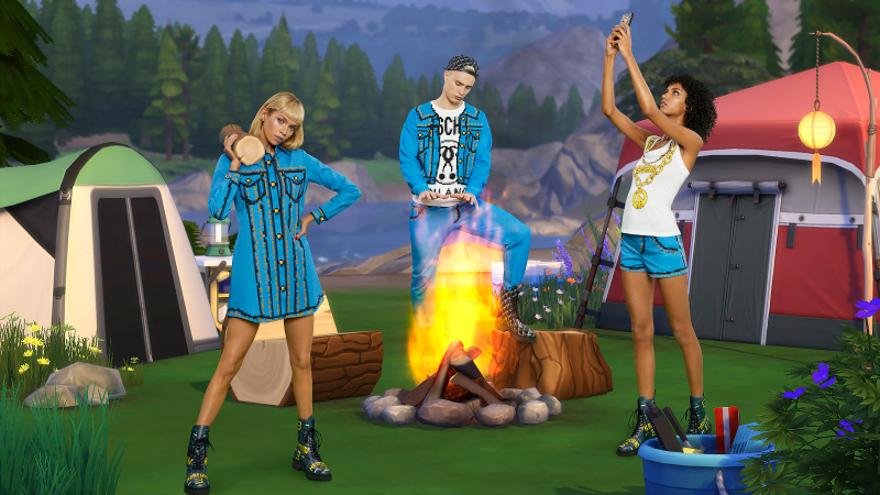 Illustration for article titled Moschino Is Releasing A Sims-Inspired Fashion Line And WTF At These Photos